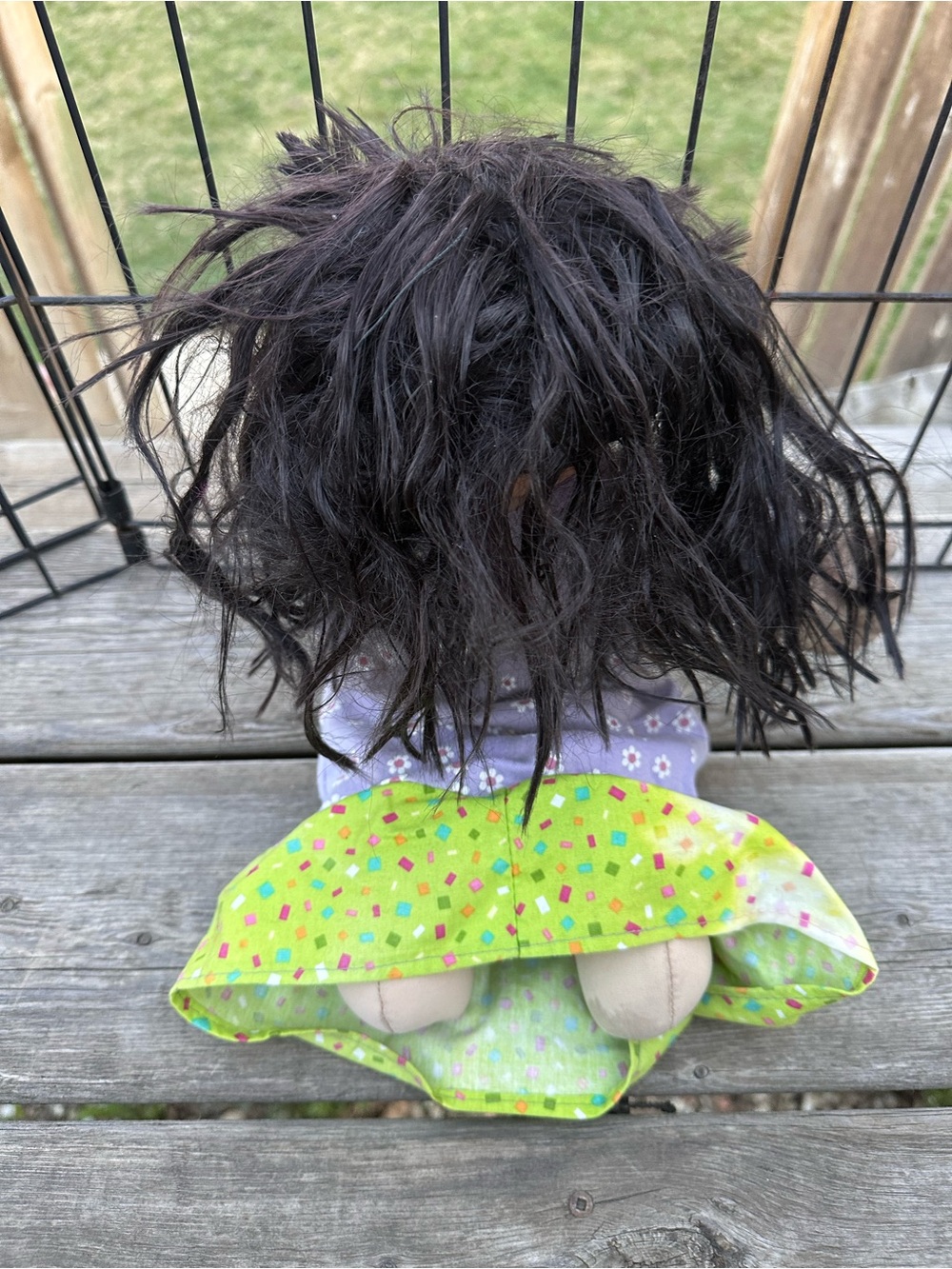 Cabbage Patch Kids Soft Body Doll Black Hair Purple Dress 2012 OAA Inc - Picture 3 of 7
